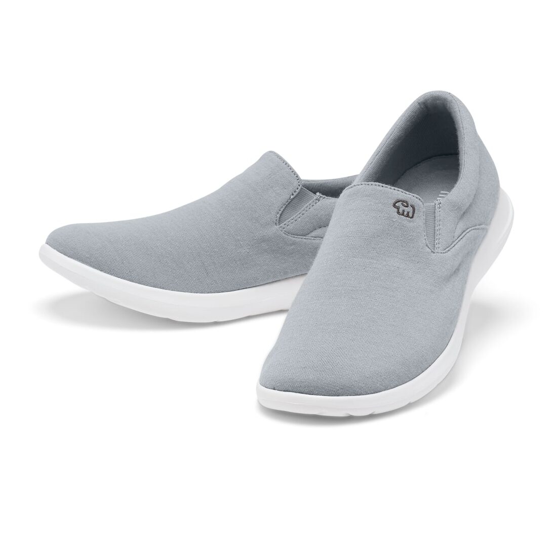 Chaussures Mérinos Hommes Gris Clair Slip On Paire