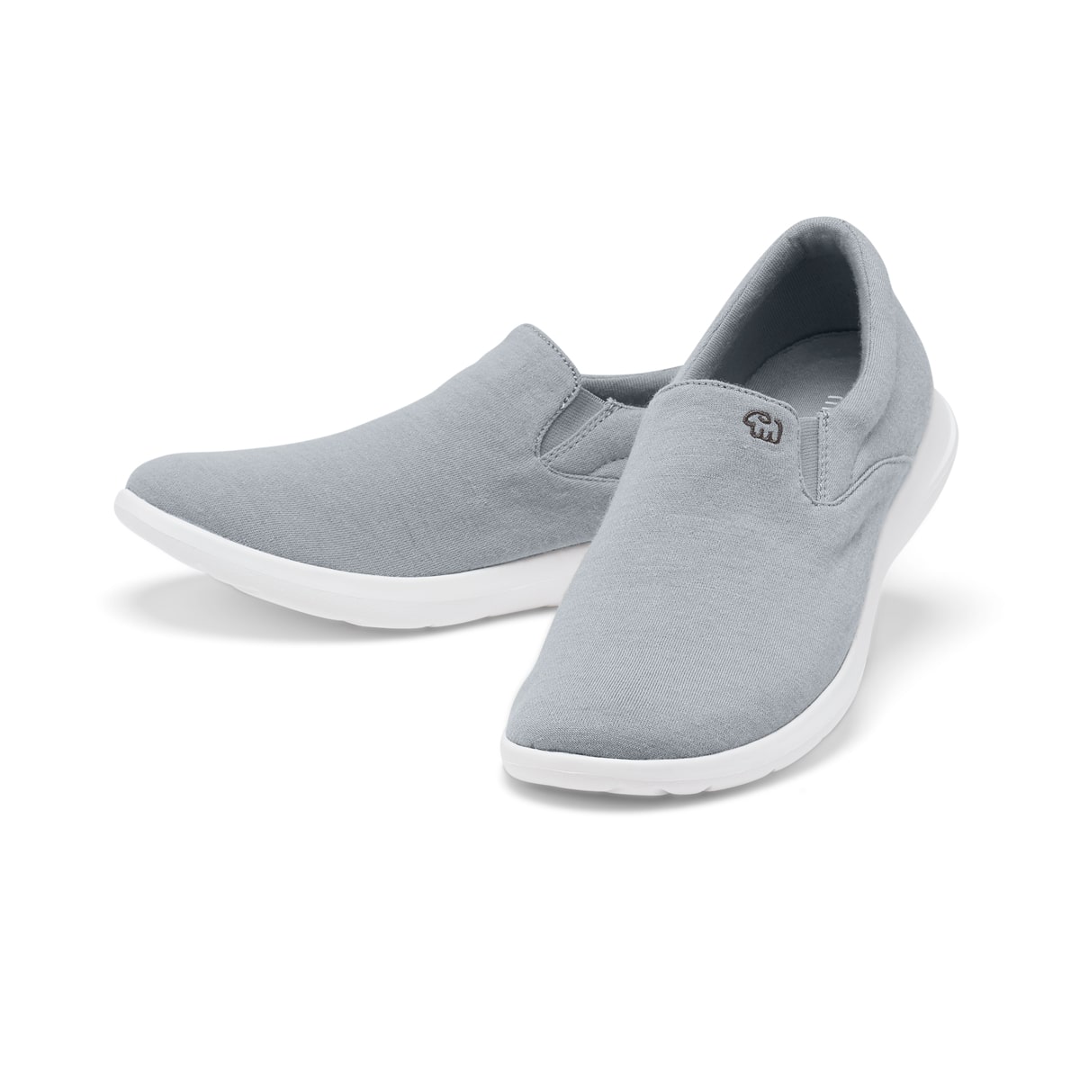 Chaussures Mérinos Hommes Gris Clair Slip On Paire