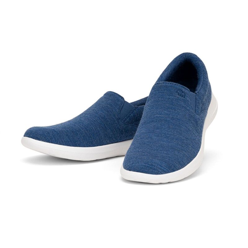 Jeansblaue Herren Merinoschuhe Slip On Paar