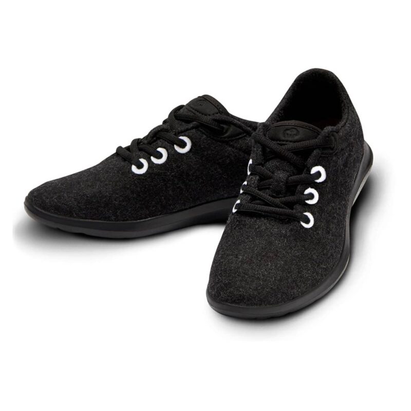 Merino Schuh Schwarz-Weiß