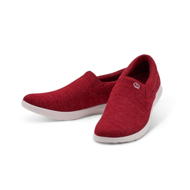 Merino Schuh Sneaker Rot