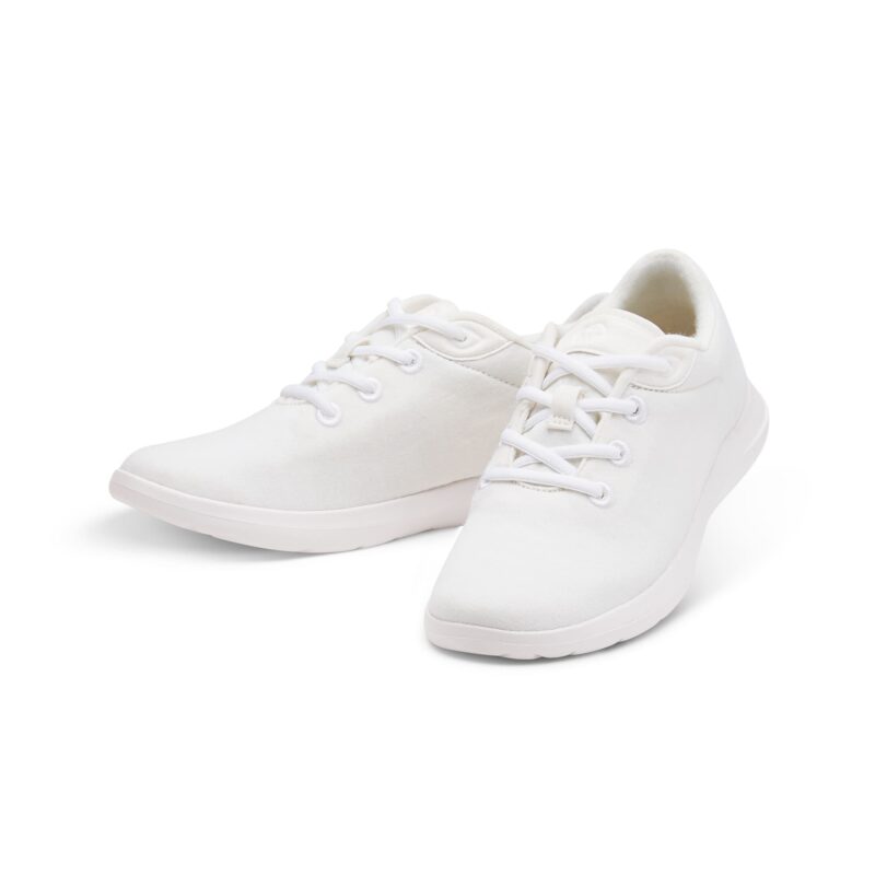 Damen Merinoschuhe Weiss Paar Freigestellt